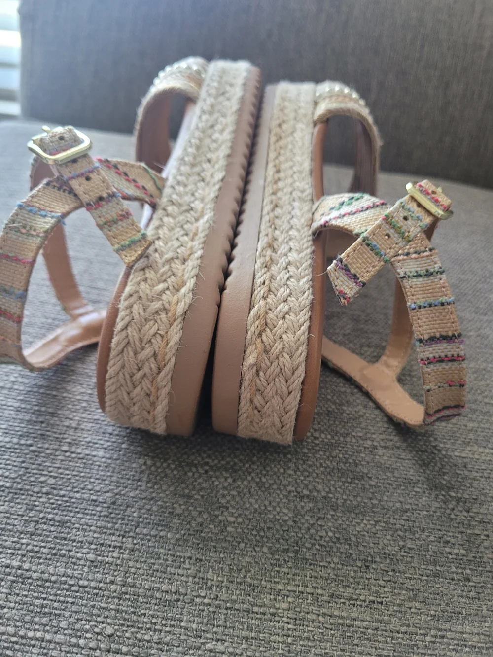 Steve Madden J-Coast Espadrille Platform Sandals Size 5